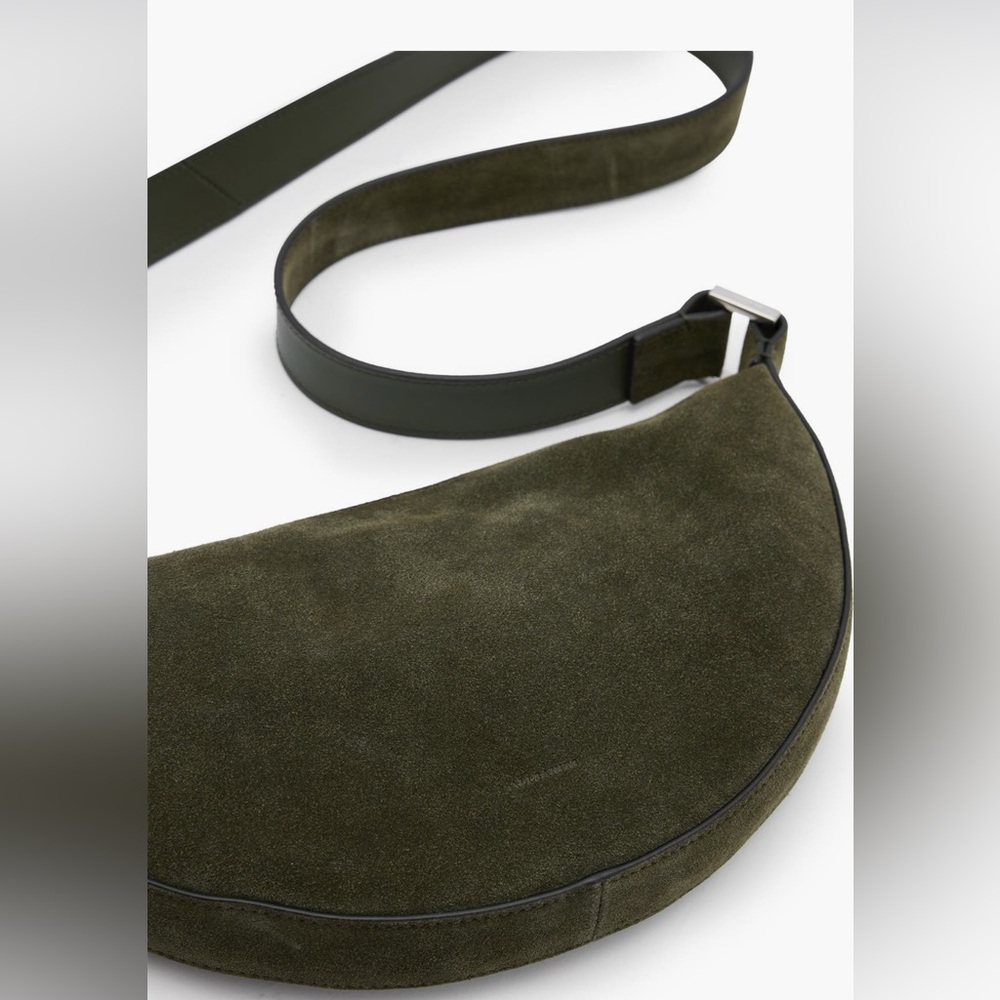 AllSaints Half Moon Suede Crossbody - Picture 5 of 7